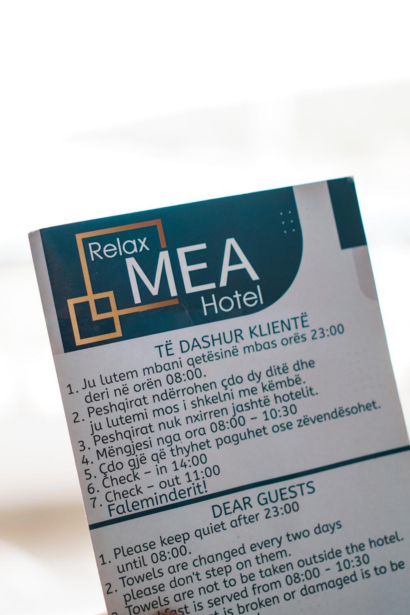 Relax Mea Hotel Sarandë Eksteriør bilde